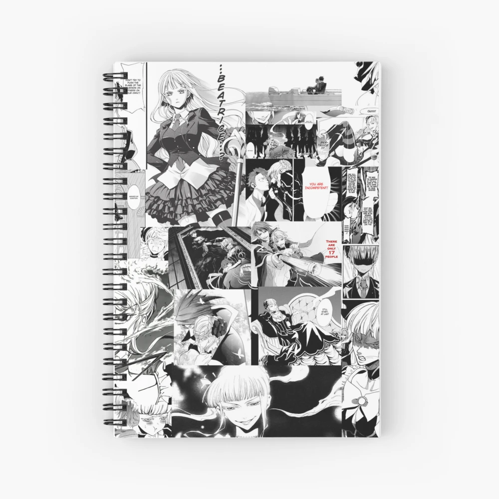 Umineko Beatrice Manga Collage | Spiral Notebook