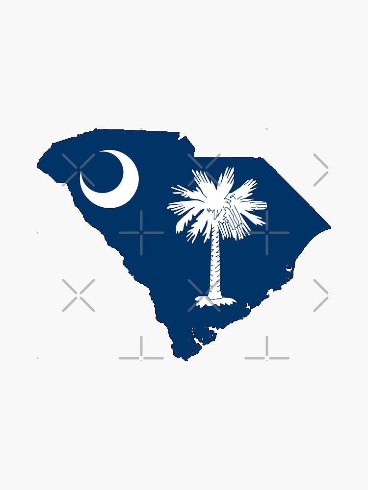 Thumbnail 3 of 3, Sticker, South Carolina designed and sold by cjackvony.