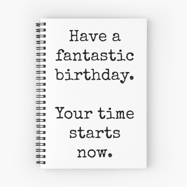 Item preview, Taskmaster Happy Birthday: Have a fantastic birthday. Your time starts now. [white] designed and sold by bellatierra.
