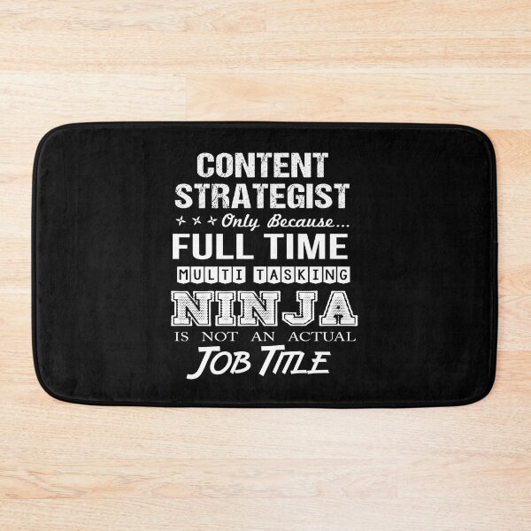 Item preview, Content Strategist T Shirt - Ninja Job Gift Item Tee designed and sold by ritterdick.