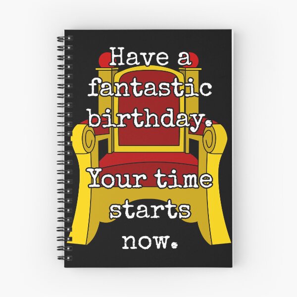 Item preview, Taskmaster Happy Birthday: Have a fantastic birthday. Your time starts now. [throne - black] designed and sold by bellatierra.