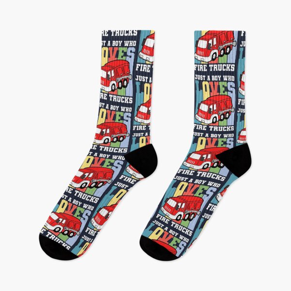 Item preview, Just A Boy Who Loves Fire Trucks designed and sold by TashaVector.