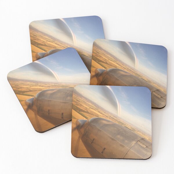 Item preview, Aeroplane banking over the wide brown land designed and sold by Jane McDougall.