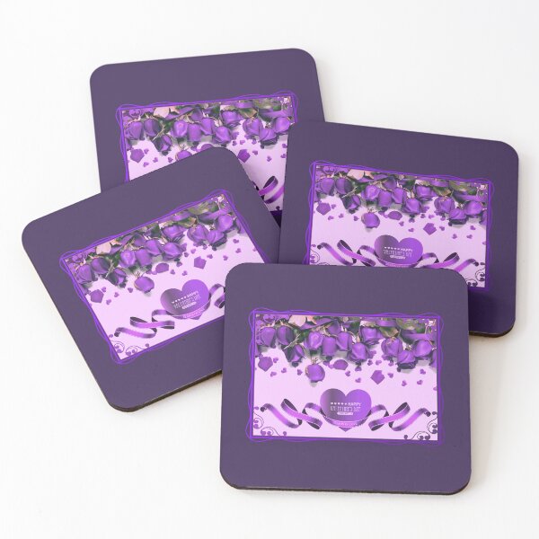 Item preview, Happy Valentine’s Day! Purple Roses (on Dk. Purple) designed and sold by PawsitiveMum.