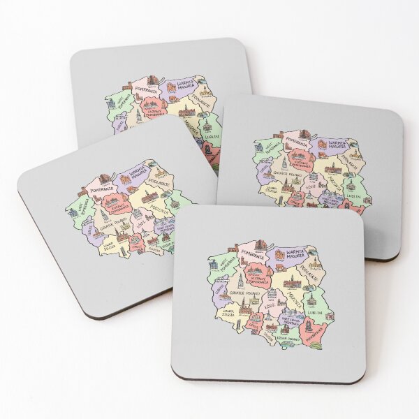 Item preview, Colorful Map of Poland (Polska) designed and sold by Sheridan T.