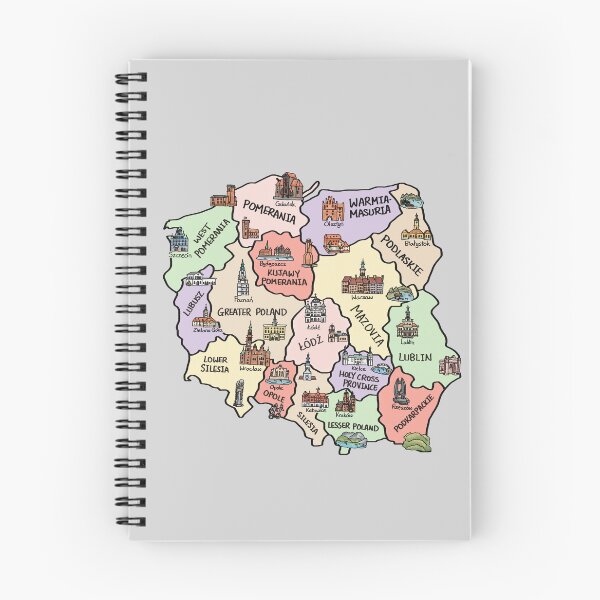 Item preview, Colorful Map of Poland (Polska) designed and sold by Sheridan T.