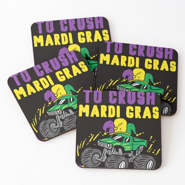 Item preview, Ready To Crush Mardi Gras Monster Truck Boys Kids Toddler designed and sold by JasonButki.