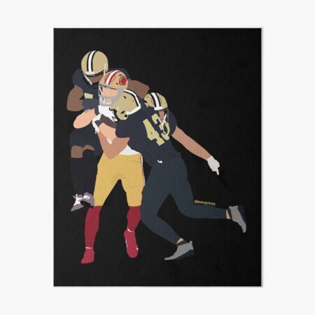 Kittle Jersey Red Art Board Print for Sale by reevevi