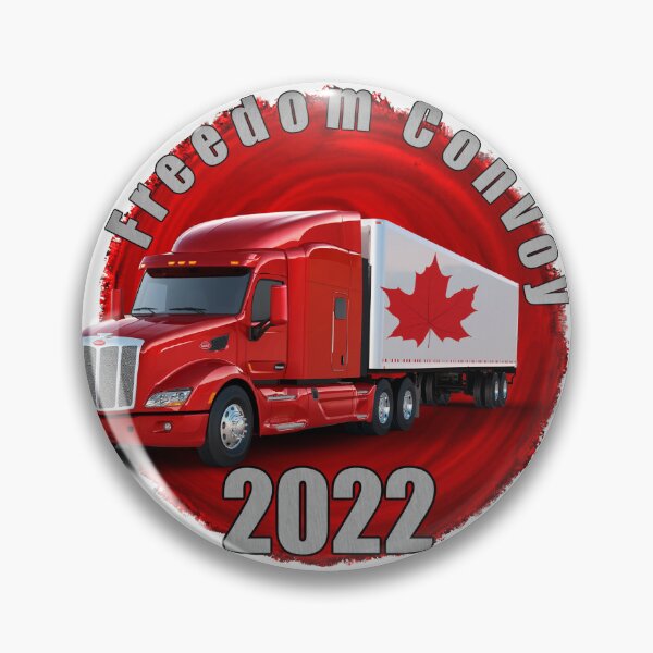 Item preview, Freedom Convoy Trucker Red Silver Canada  designed and sold by SGNorton.
