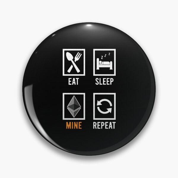 Item preview, Ethereum Eat Sleep Mine Repeat designed and sold by StepupDesign.
