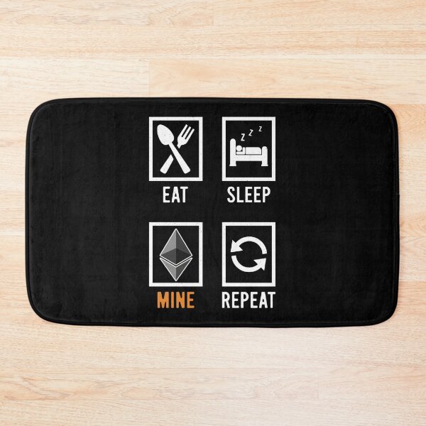 Item preview, Ethereum Eat Sleep Mine Repeat designed and sold by StepupDesign.