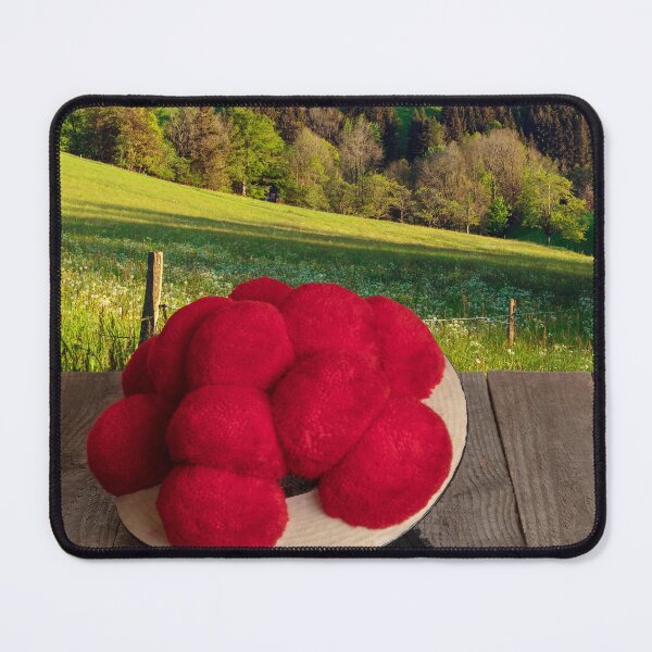 Item preview, Original Black Forest Bollenhut on a wooden table with a view of the landscape designed and sold by Jürgen Wiesler.