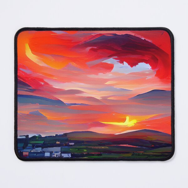 Item preview, Stunning Abstract Welsh Sunset designed and sold by WelshStuff.