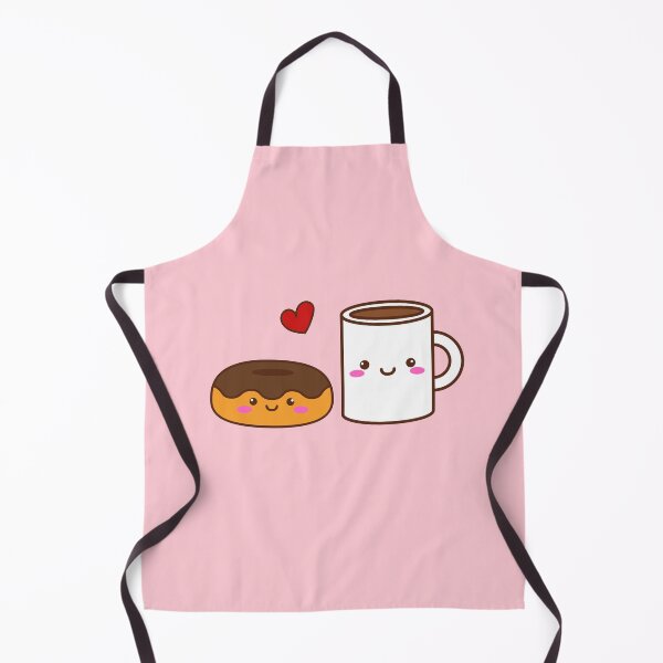 Item preview, Cute donut and hot chocolate, Sweet Valentines couples. Smiling friends, best friend forever. designed and sold by WhaleSharkShop.