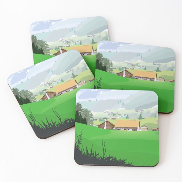 Item preview, Village in the mountain designed and sold by anuaramir.