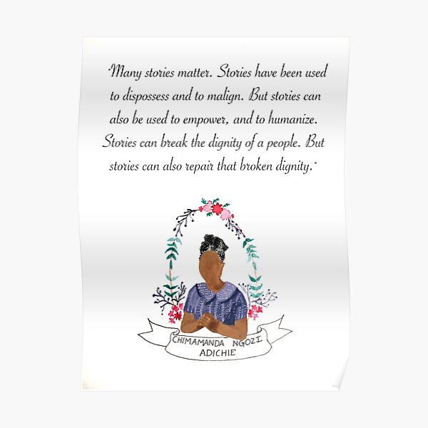 Chimamanda Ngozi Adichie Poster