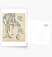 Winnie the Pooh - Wie buchstabiert man Liebe? Postkarten