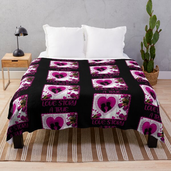 Item preview, A True Love Story - Classic Pink Roses Valentine (on Black) designed and sold by PawsitiveMum.