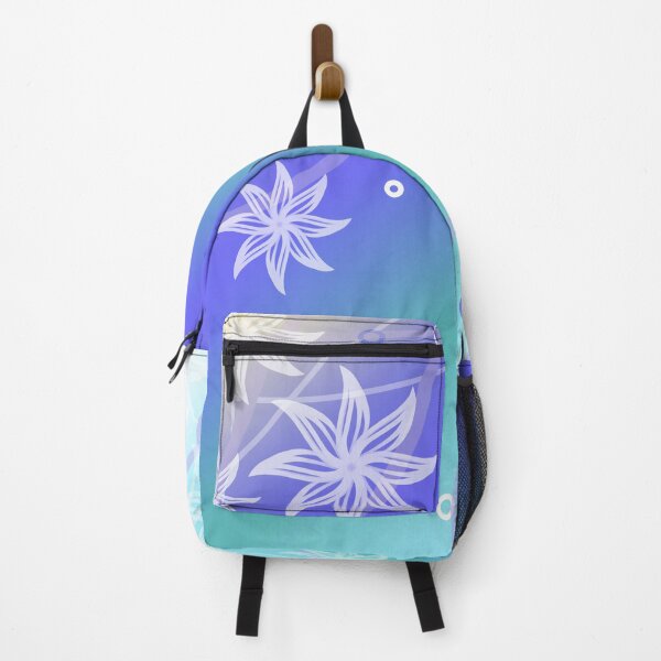 Item preview, Water Flowers, Soft Cool Colours Pattern, Abstract Aqua Design, Very Peri Colour designed and sold by NMARTWORKS.