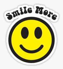 Smile More Face Sticker