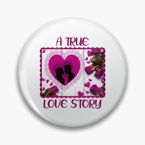 Item preview, A True Love Story - Classic Pink Roses Valentine designed and sold by PawsitiveMum.
