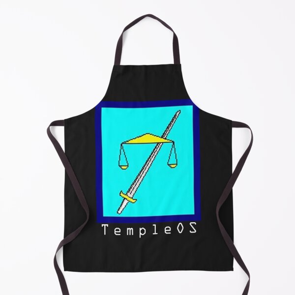 Item preview, TempleOS Text Logo Essential T-Shirt designed and sold by charleeneJanben.