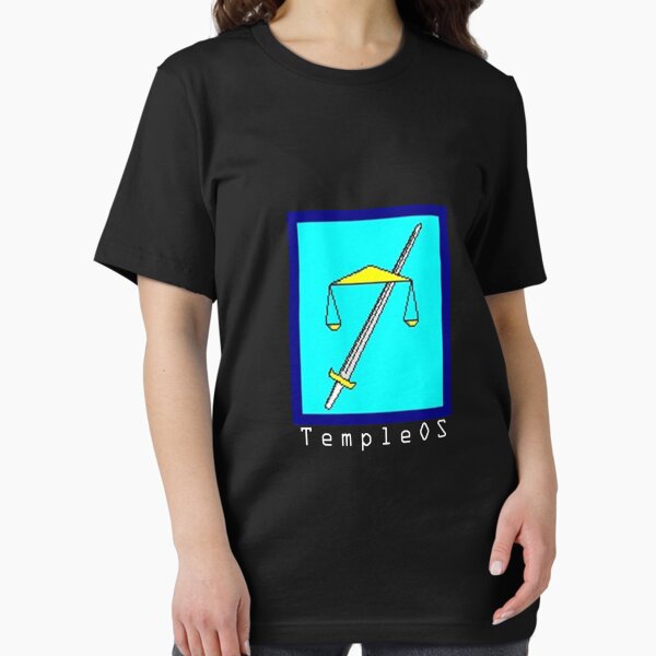 Item preview, TempleOS Text Logo Essential T-Shirt designed and sold by charleeneJanben.