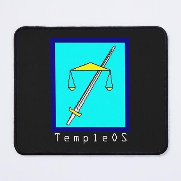 Item preview, TempleOS Text Logo Essential T-Shirt designed and sold by charleeneJanben.