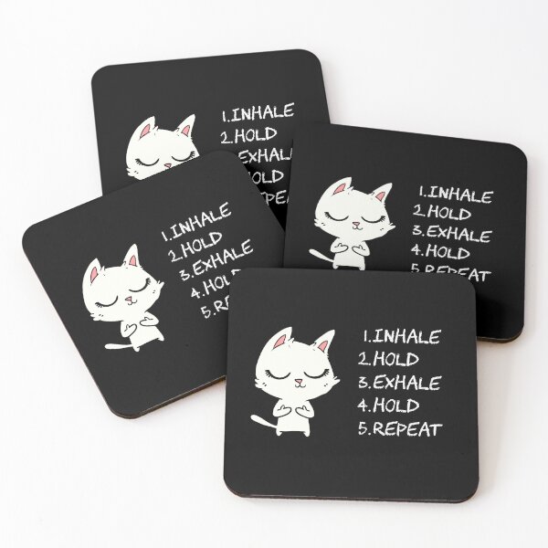 Item preview, Inhale Exhale - White Cat designed and sold by SpeakLifeHQ.