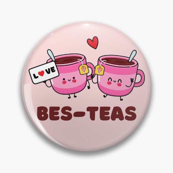 Item preview, Bes-teas, cute best teas for best friends, love pun. Smiling friends and best friends forever  designed and sold by WhaleSharkShop.