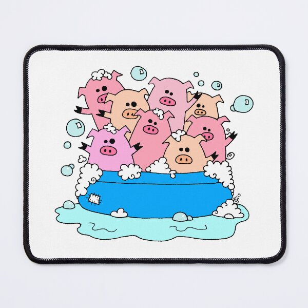 Item preview, Happy Pig Pool Party Sticker designed and sold by JaymeKinsey.