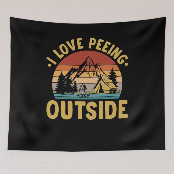 Item preview, Vintage I Love Peeing Outside Shirt, Funny Outdoors Shirt, Funny Camping Shirt, Backpacking Shirt, Nature Lover Shirt, Funny Hiking Gift designed and sold by aymob.