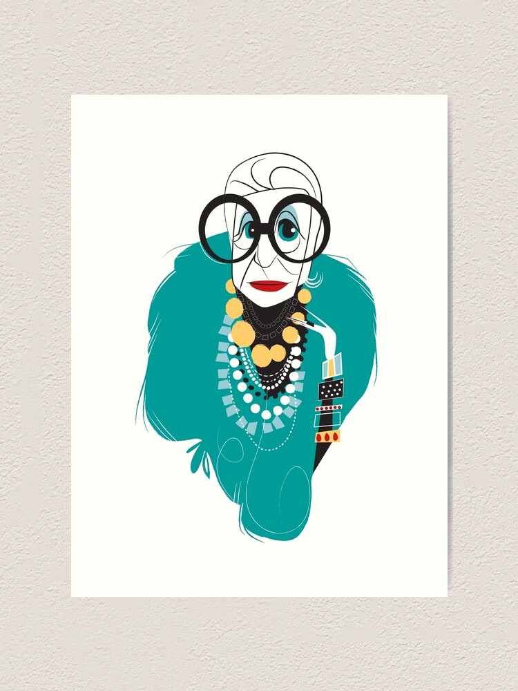 "Iris Apfel" Art Print for Sale by breakfastjones Redbubble