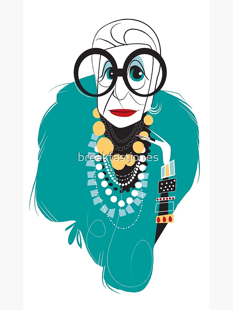 "Iris Apfel" Art Print for Sale by breakfastjones Redbubble