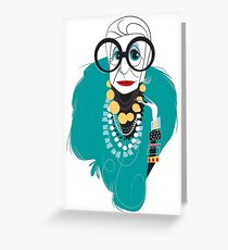 Iris Apfel Greeting Card