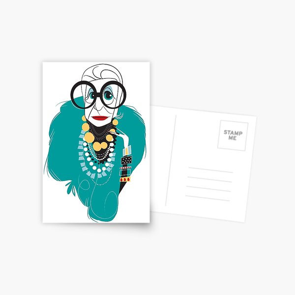 Aperçu de l'œuvre Iris Apfel créée et vendue par breakfastjones.