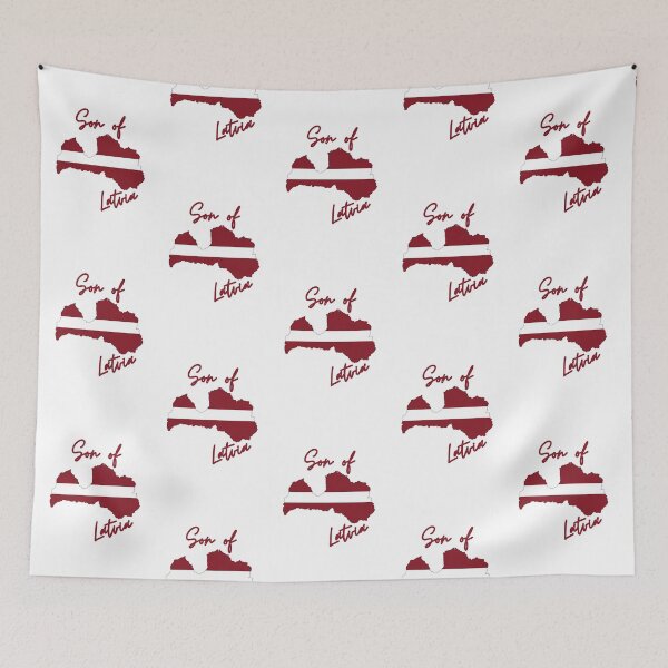 Item preview, Son of Latvia Map Flag designed and sold by NovawayDirect.