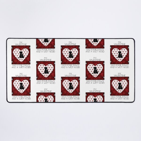 Item preview, My Valentine Has Four Paws…! (on Red) designed and sold by PawsitiveMum.