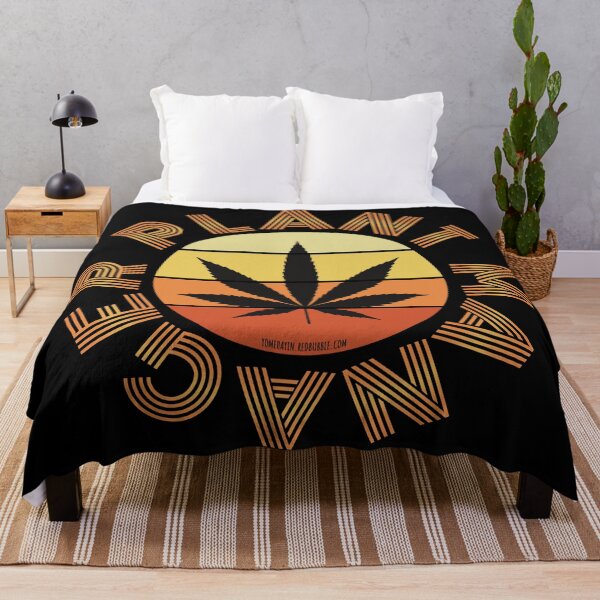 Aperçu de l'œuvre Retro Vintage Sunset Orange Pot leaf-Plant manager créée et vendue par YomeHayin.