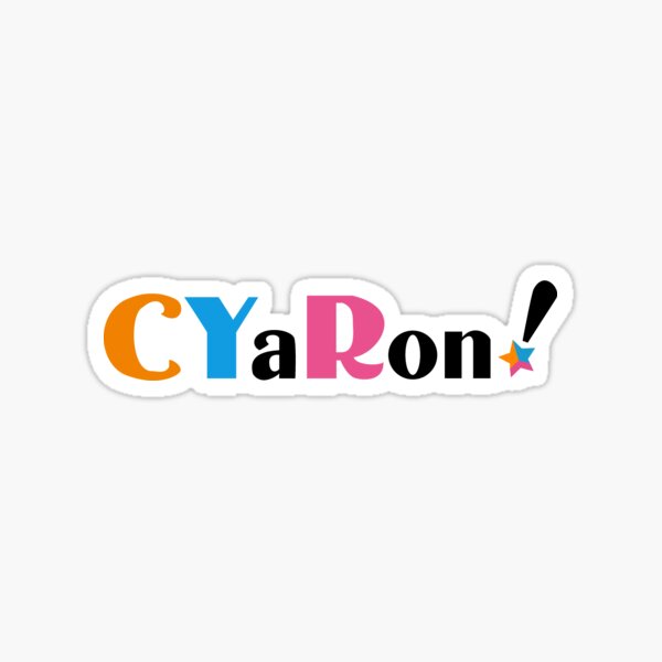 “CYaRon! logo” Sticker for Sale by Aozorcian | Redbubble