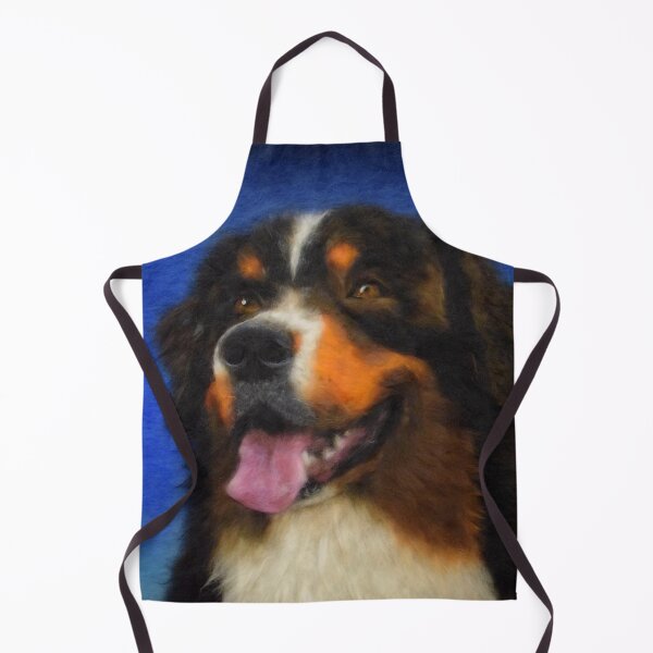 Item preview, Courageous Bernese Mountain dog wool portrait print designed and sold by WoolStones.