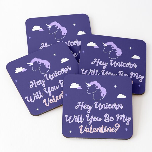 Item preview, hey unicorn will you be my valentine designed and sold by Grafik0.