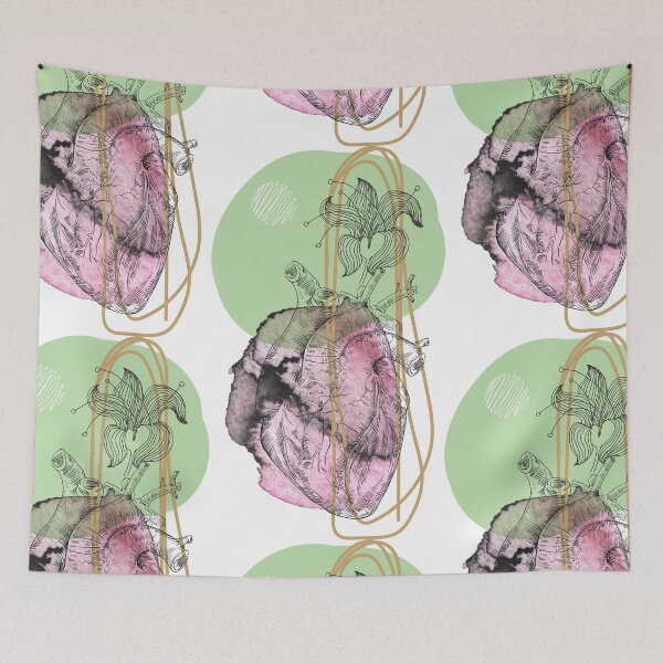 Item preview, Anatomical heart, engraving drawing.  designed and sold by Olga Berlet.