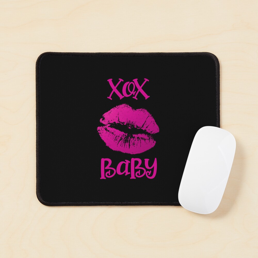 XOX BABY! Hot Pink on Black Poster for Sale by PawsitiveMum | Redbubble