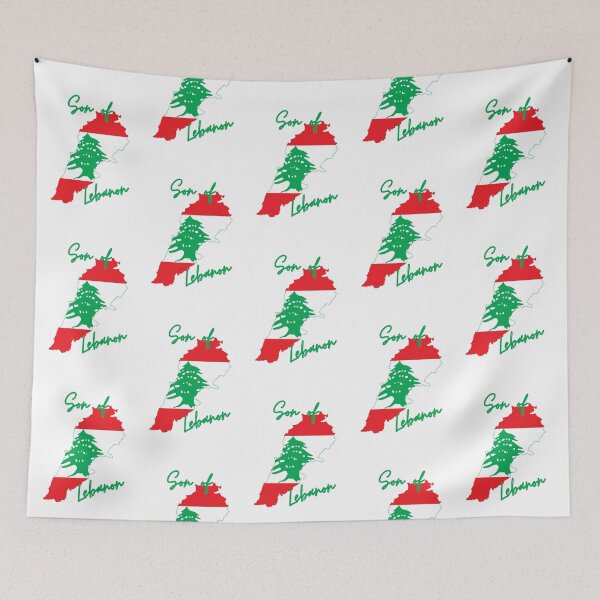Item preview, Son of Lebanon Map Flag designed and sold by NovawayDirect.