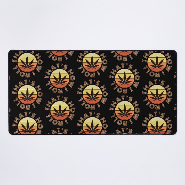 Item preview, Retro Vintage Sunset Orange Pot leaf-Thats how I roll designed and sold by YomeHayin.