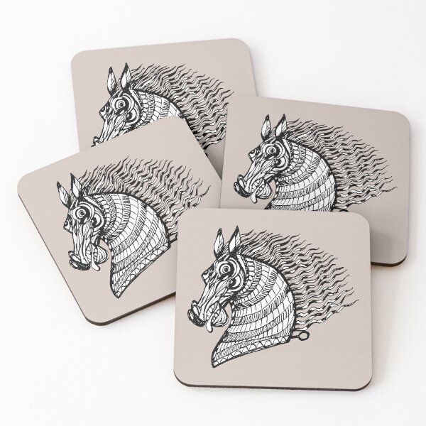 Item preview, head of the CRAZY HORSE Black and White ink designed and sold by duxpavlic.