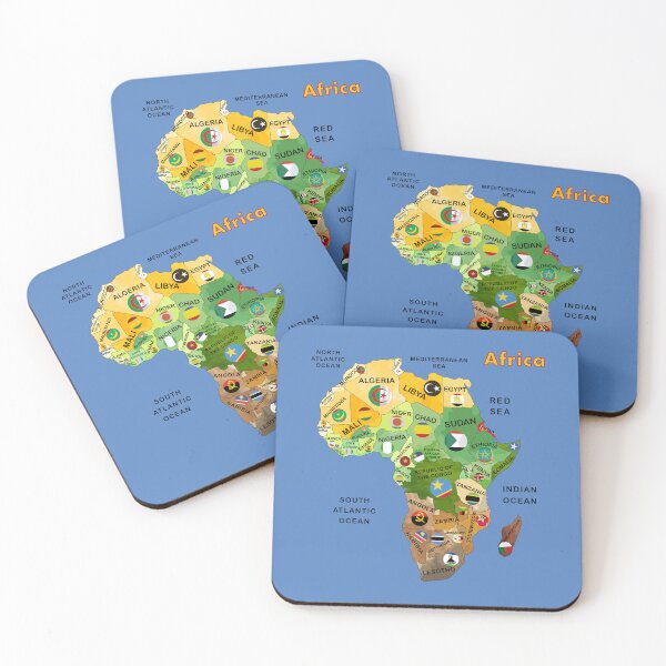 Item preview, Africa Map with Flags designed and sold by LIRAZ ZIV.