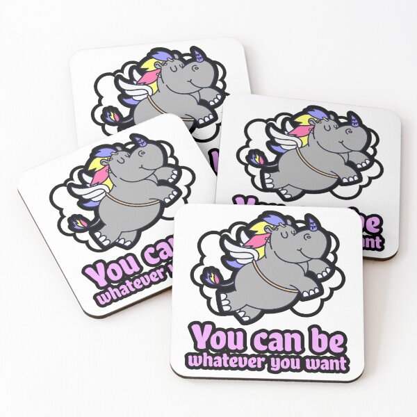 Item preview, You can be whatever you want, Rhino unicorn designed and sold by MindBlownWill.