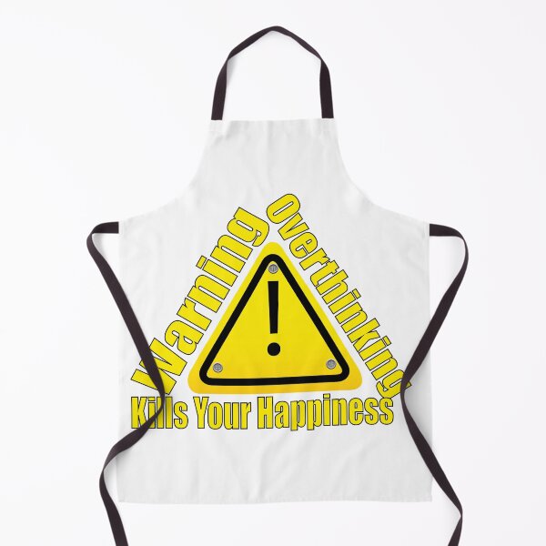Item preview, Warning Overthinking Kills Your Happiness designed and sold by Karamshooop.